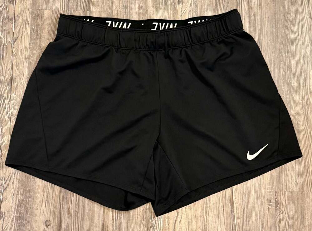 Nike Women's Black Dri-FIT Athletic Running Shorts